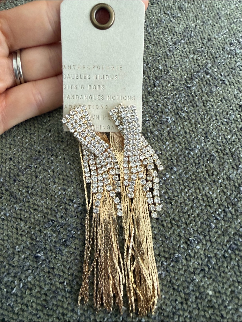 Nwt crystal drop earrings anthro